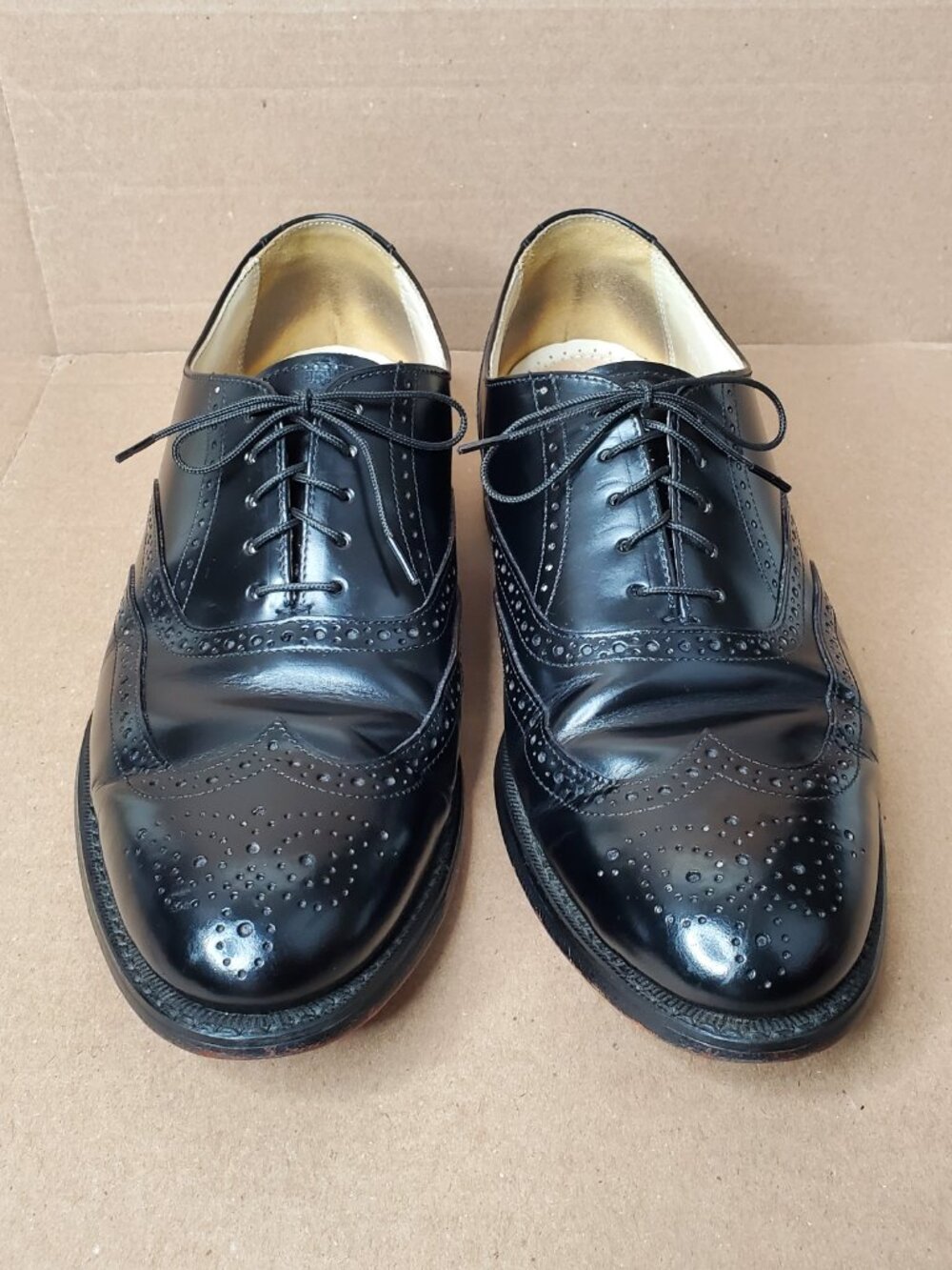 Bostonian Impression Men's Black Leather Dress Shoes 22011-Size 10.5 D/B